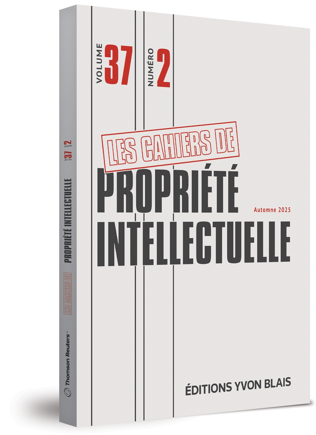 couverture de Les cahiers de propriété intellectuelle