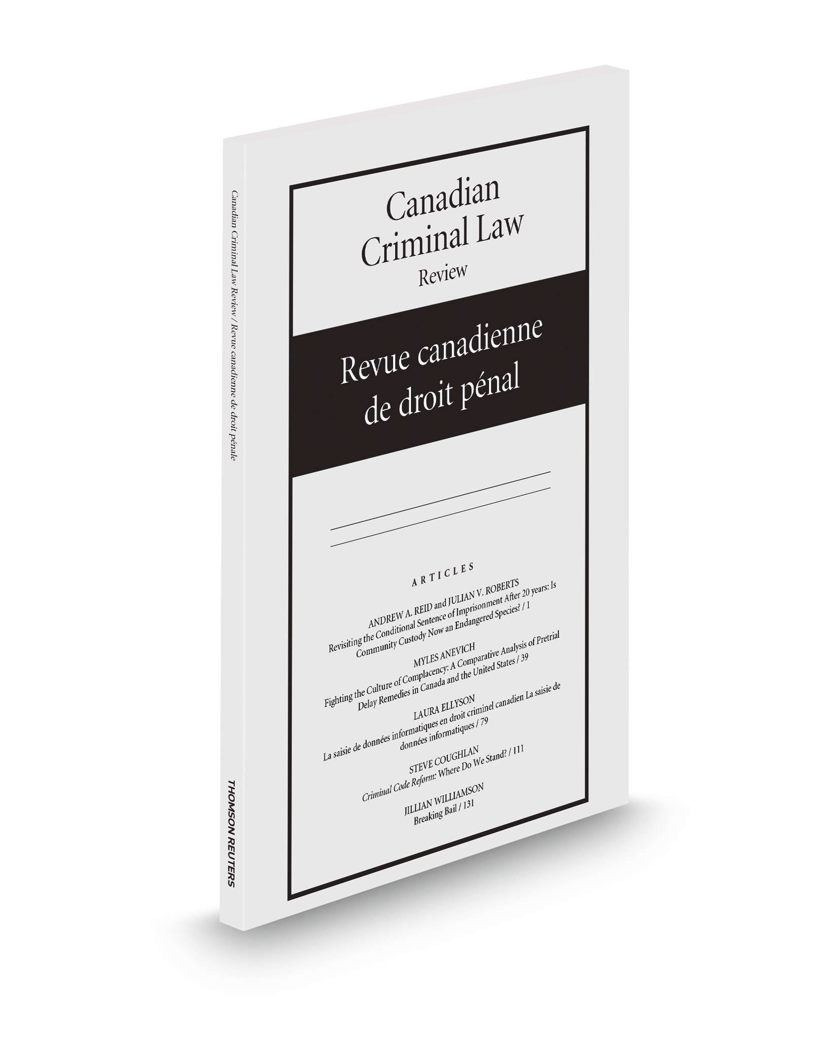 Image of Canadian Criminal Law Review/Revue canadienne de droit pénal