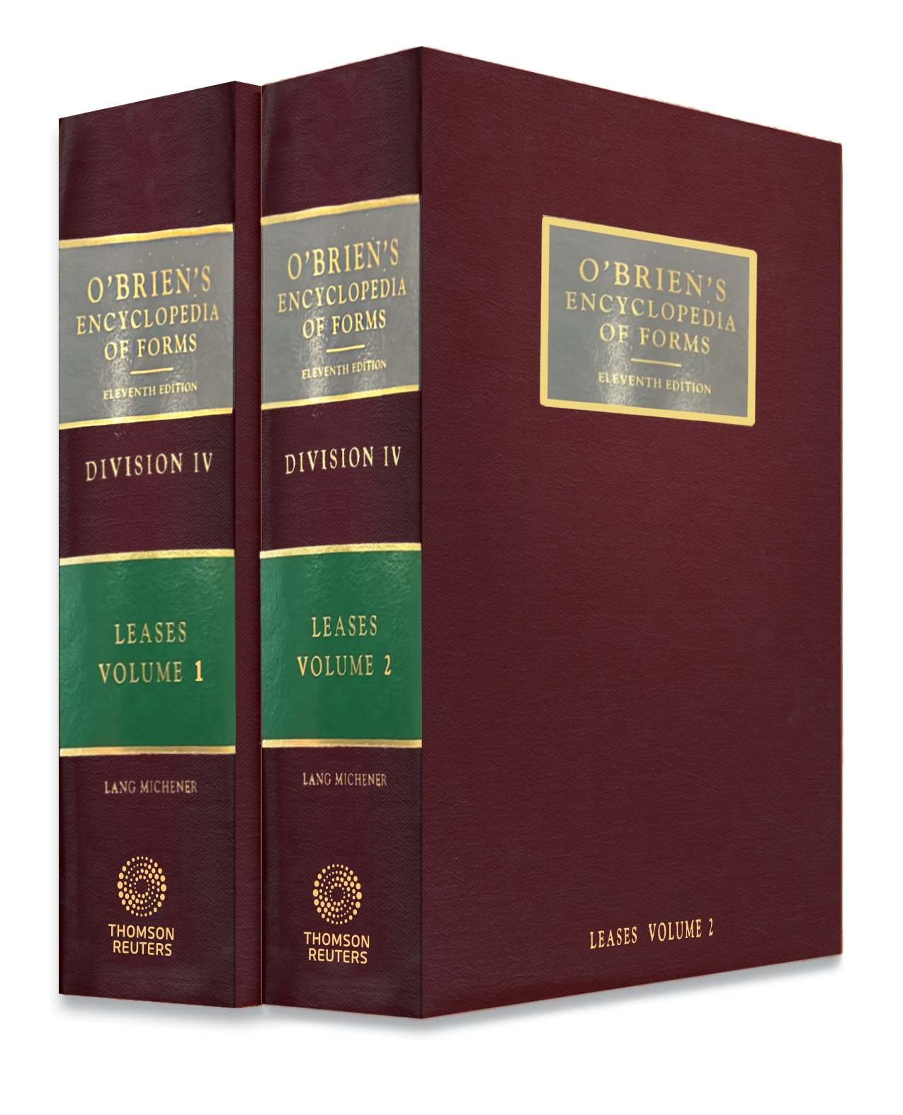 cover of O'Brien's Encyclopedia of Forms, Division IV, Leases