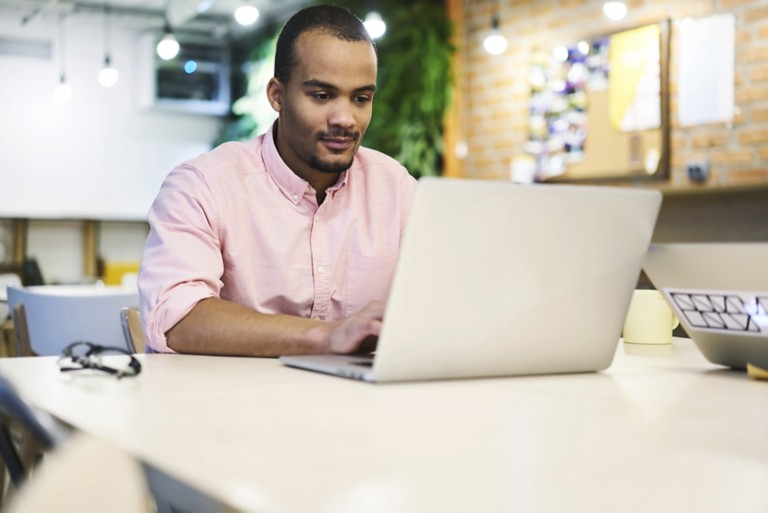 male-working -on-laptop