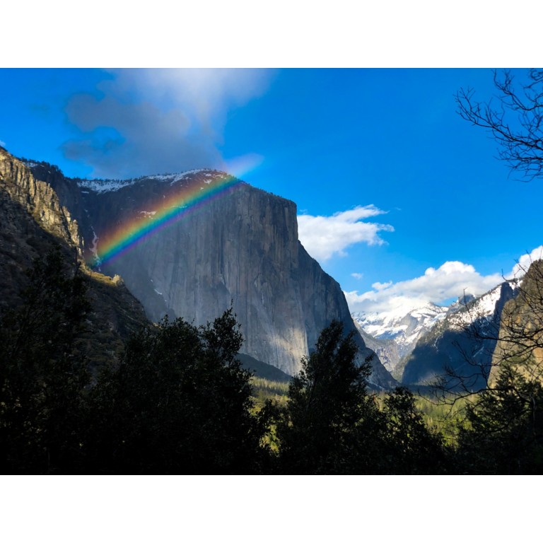 Rainbow in Yosemite National Park