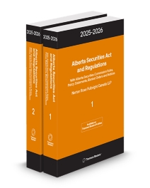 Alberta Securities Act and Regulations 2025-2026