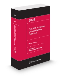 The 2025 Annotated Ontario Highway Traffic Act