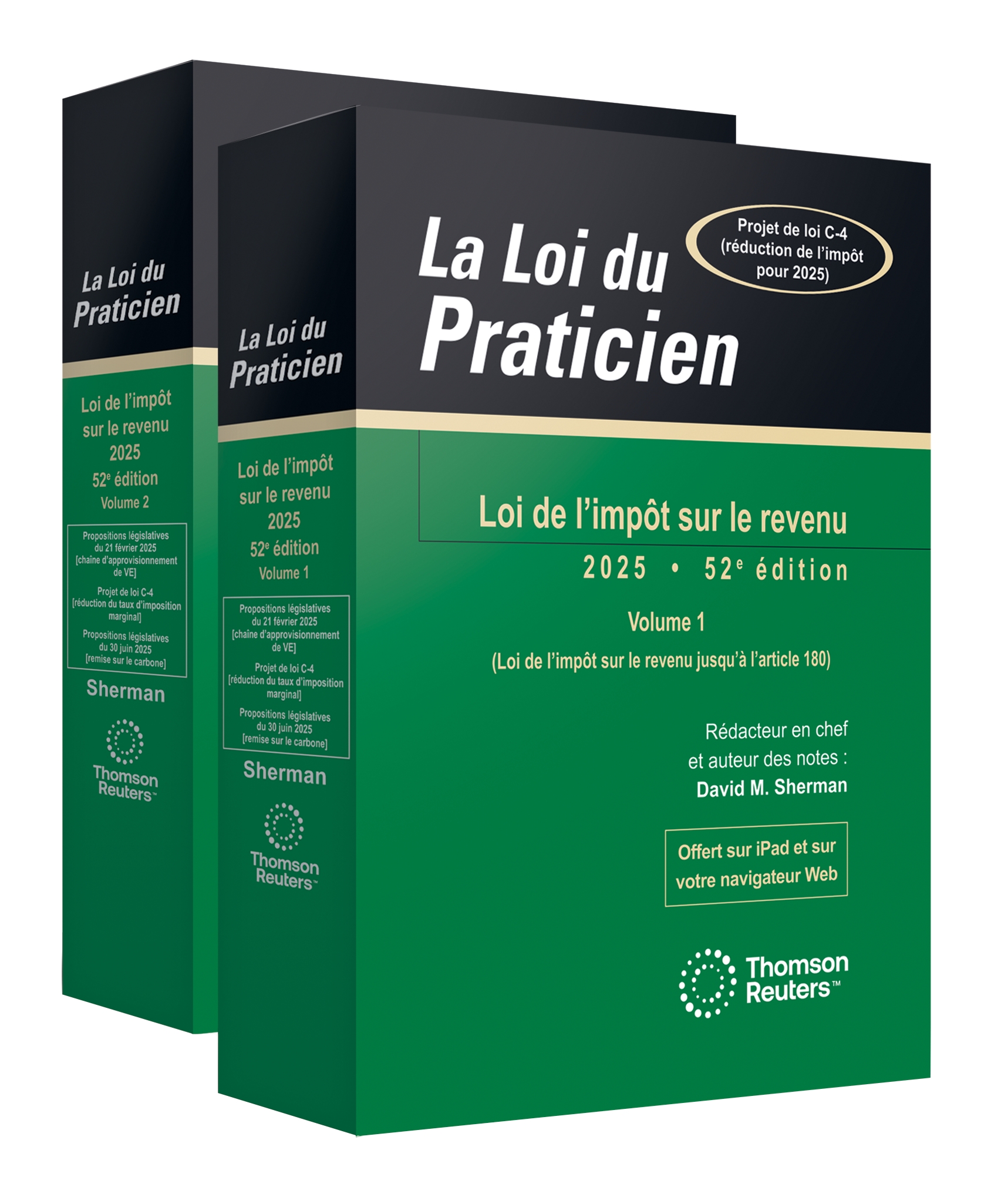 couverture de La Loi du Praticien - Loi de l'impôt sur le revenu 2025, 52e édition