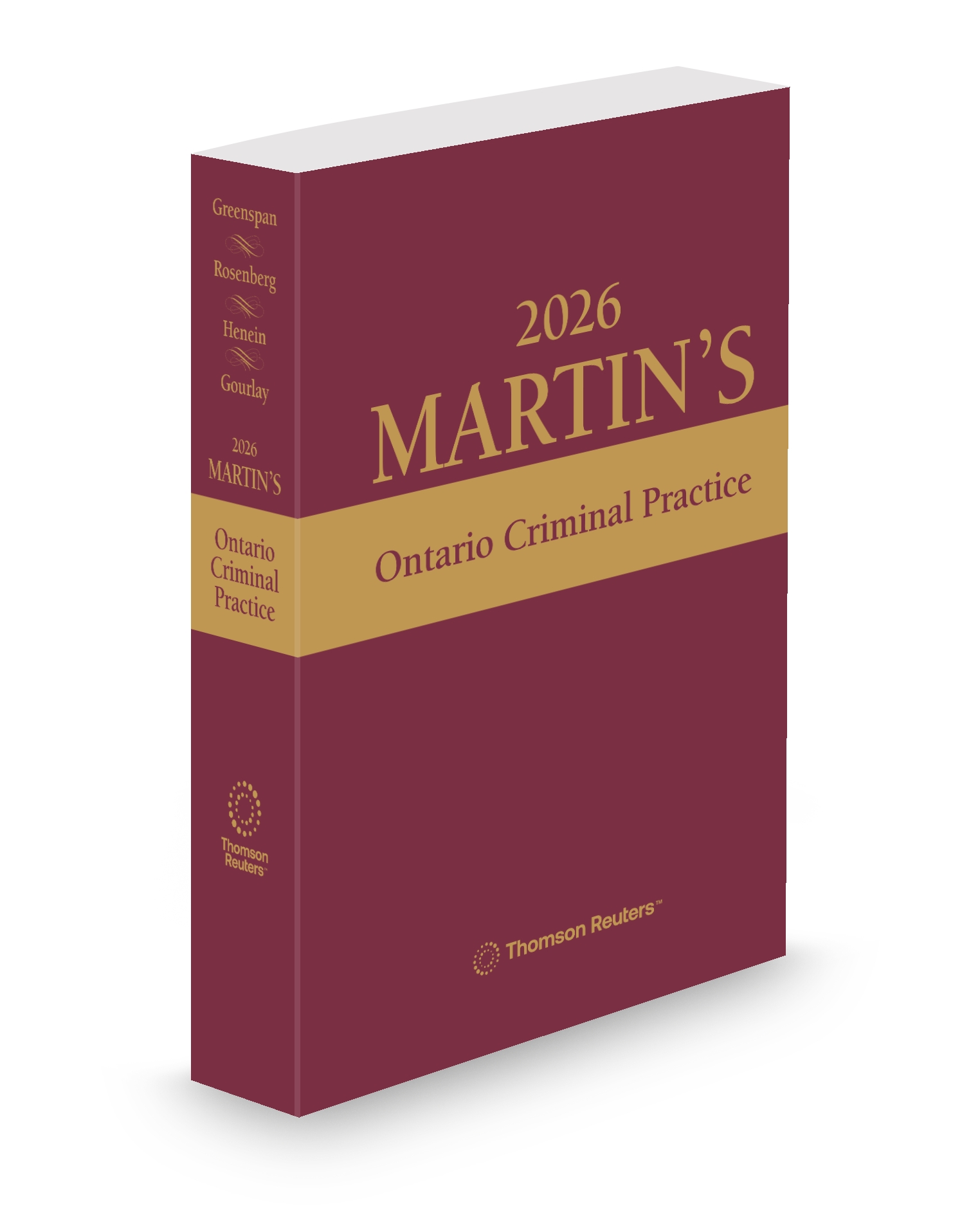 Cover of Martin's Ontario Criminal Practice 2026