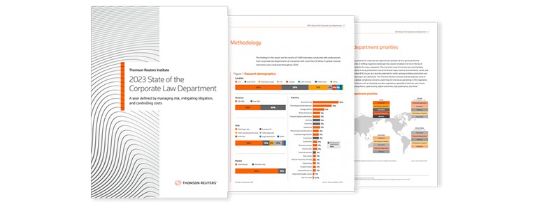 2023 State of Corporate Law Departments report