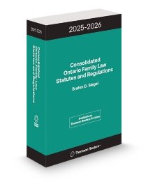 Consolidated Ontario Family Law Statutes and Regulations 2025-2026