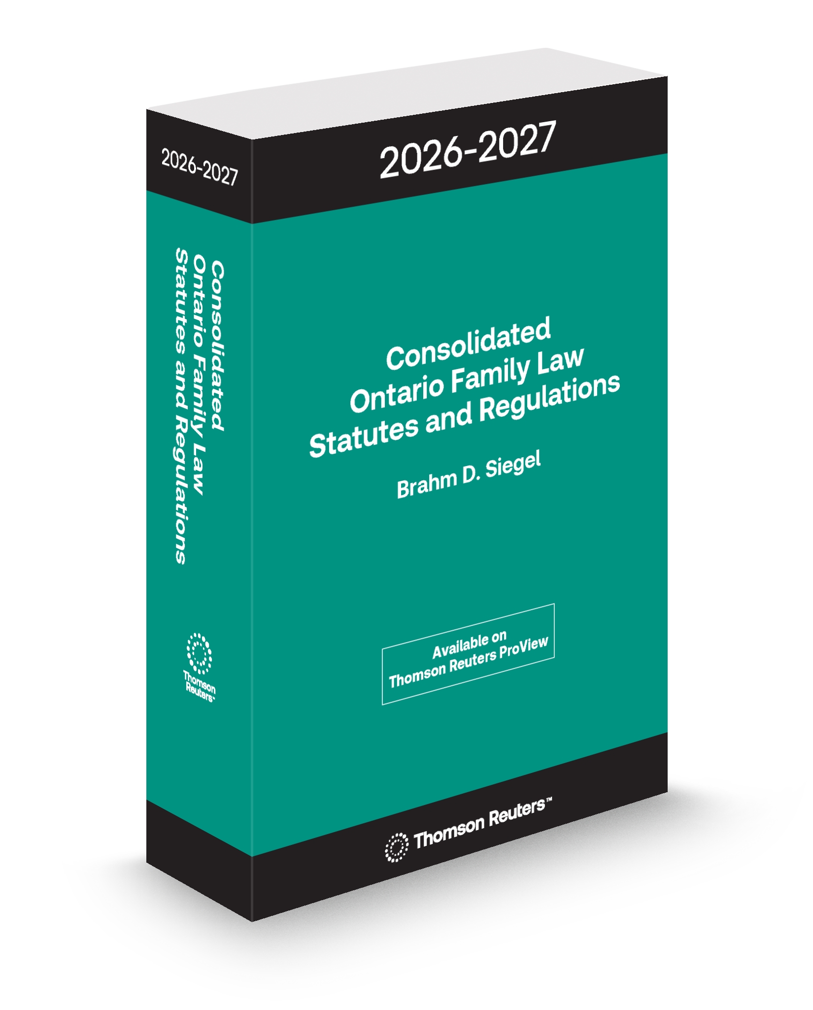 Cover of CONSOLIDATED ONTARIO FAMILY LAW STATUES & REGULATIONS 2026-27 Edition