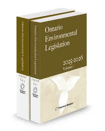 Ontario Environmental Legislation, 2025-2026