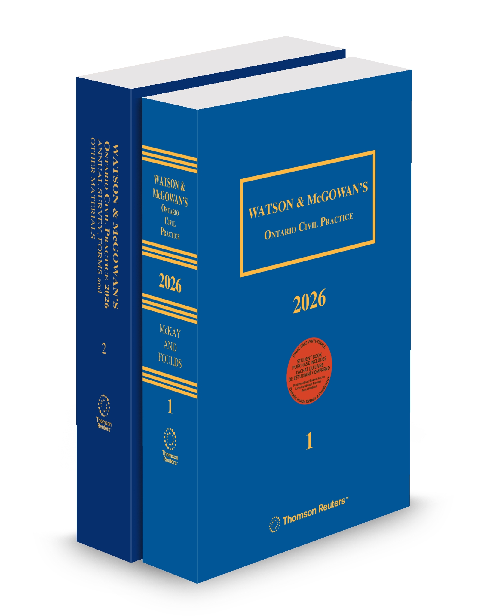 Watson & McGowan's Ontario Civil Practice 2026 Edition, Student Edition