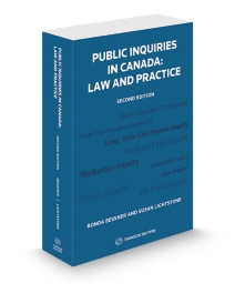 Public Inquiries in Canada: Law and Practice, Second Edition