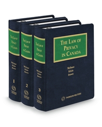 The Law of Privacy in Canada