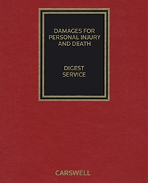 Cover of Damages for Personal Injury and Death - Digest Service, Binder/looseleaf and eLooseleaf