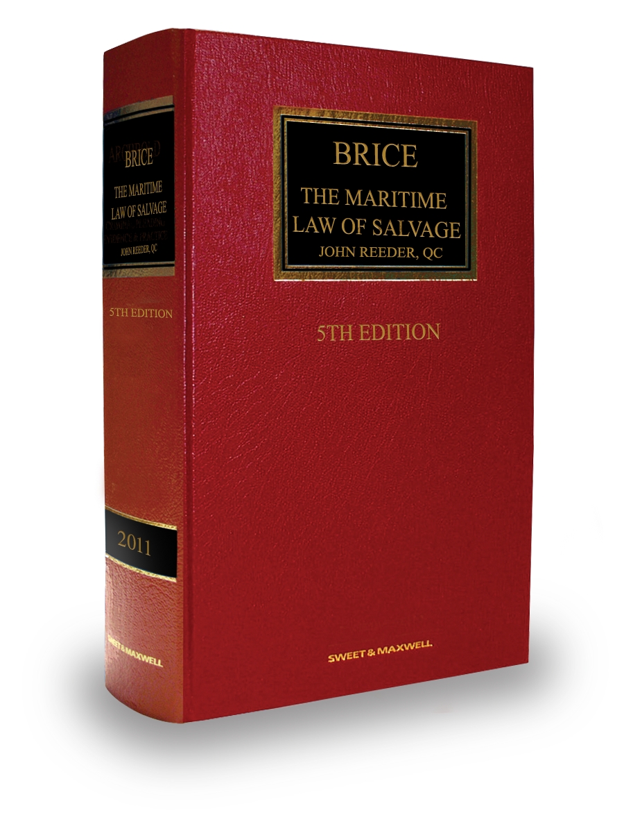 Cover of Brice on Maritime Law of Salvage, 5th Edition
