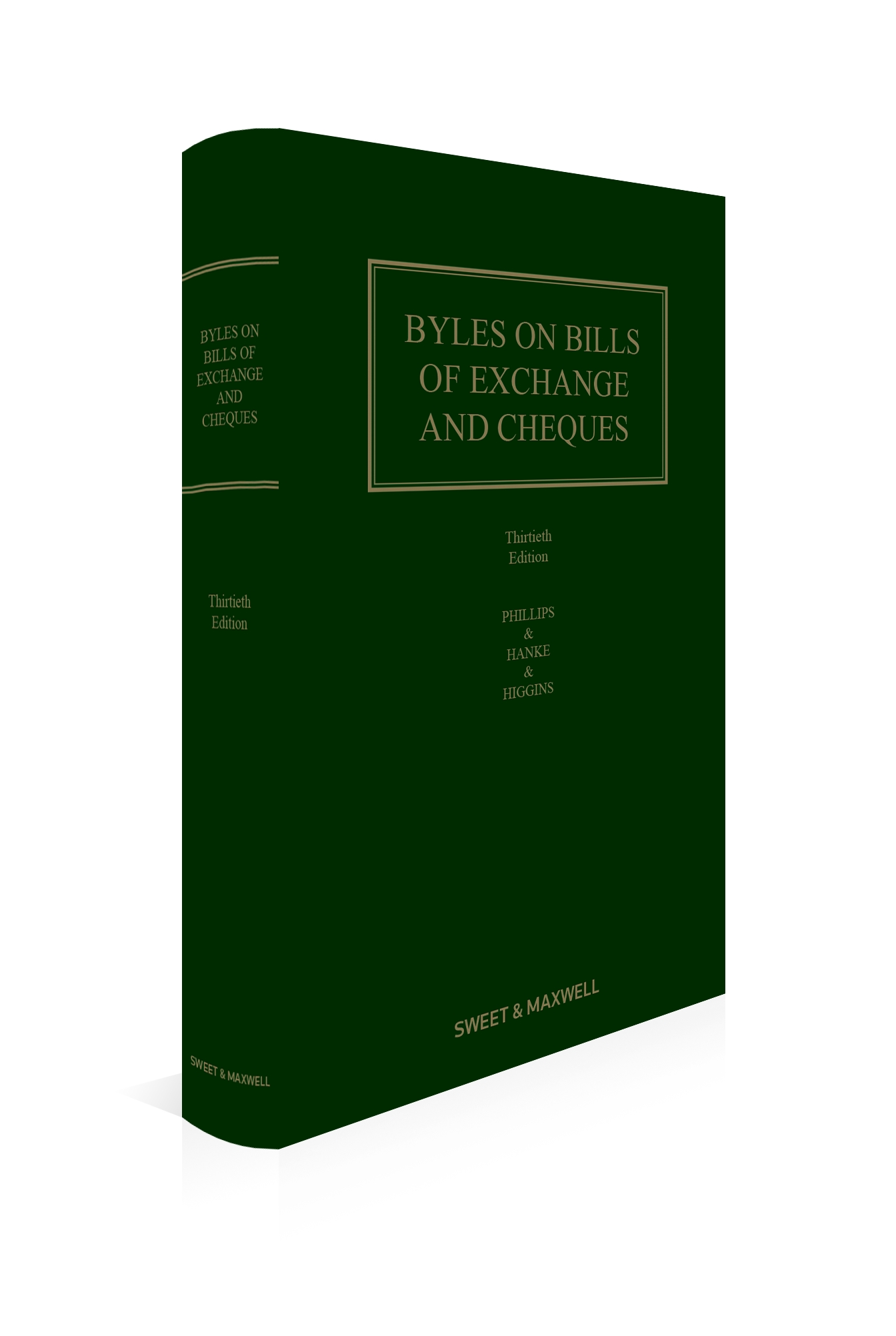 Cover of Byles on Bills of Exchange and Cheques, 30th Edition