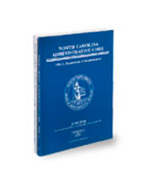 North Carolina Administrative Code T19A and 20 of Transportation Dept of State Treasurer