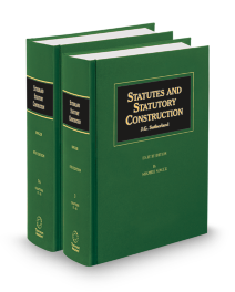 Sutherland Statutory Construction, 2025-2026 ed.