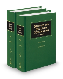 Sutherland Statutory Construction, 2025-2026 ed.