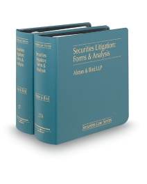 Securities Litigation Forms and Analysis, 2025-2026 ed.