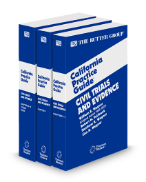 Civil Trials and Evidence, 2025-2026 Edition (The Rutter Group California Practice Guide)