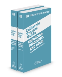 Enforcing Judgments and Debts, 2026 Edition (The Rutter Group California Practice Guide)