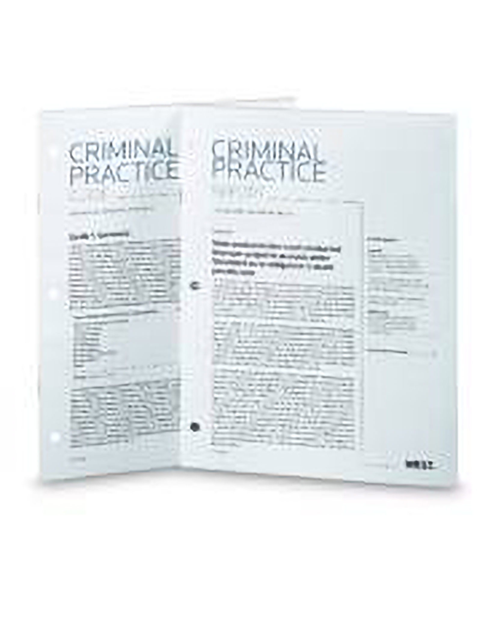 Criminal Practice Guide and Report