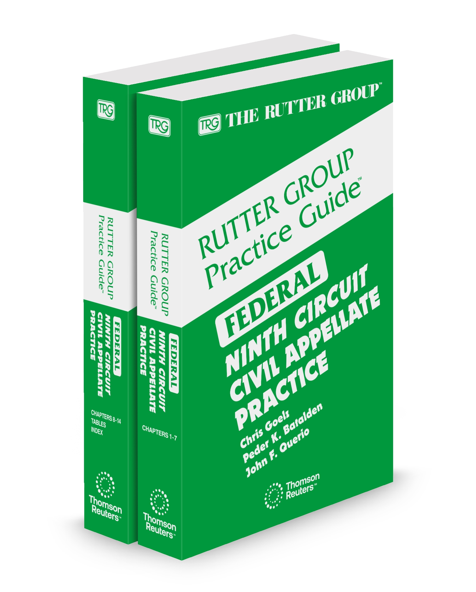 Cover of TRG FEDERAL 9TH CIRCUIT APPELLATE PRACTICE LOOSELEAF CHAPTERS 1-7 AND CHAPTERS 8-14 TABLES AND INDEX FULL SET