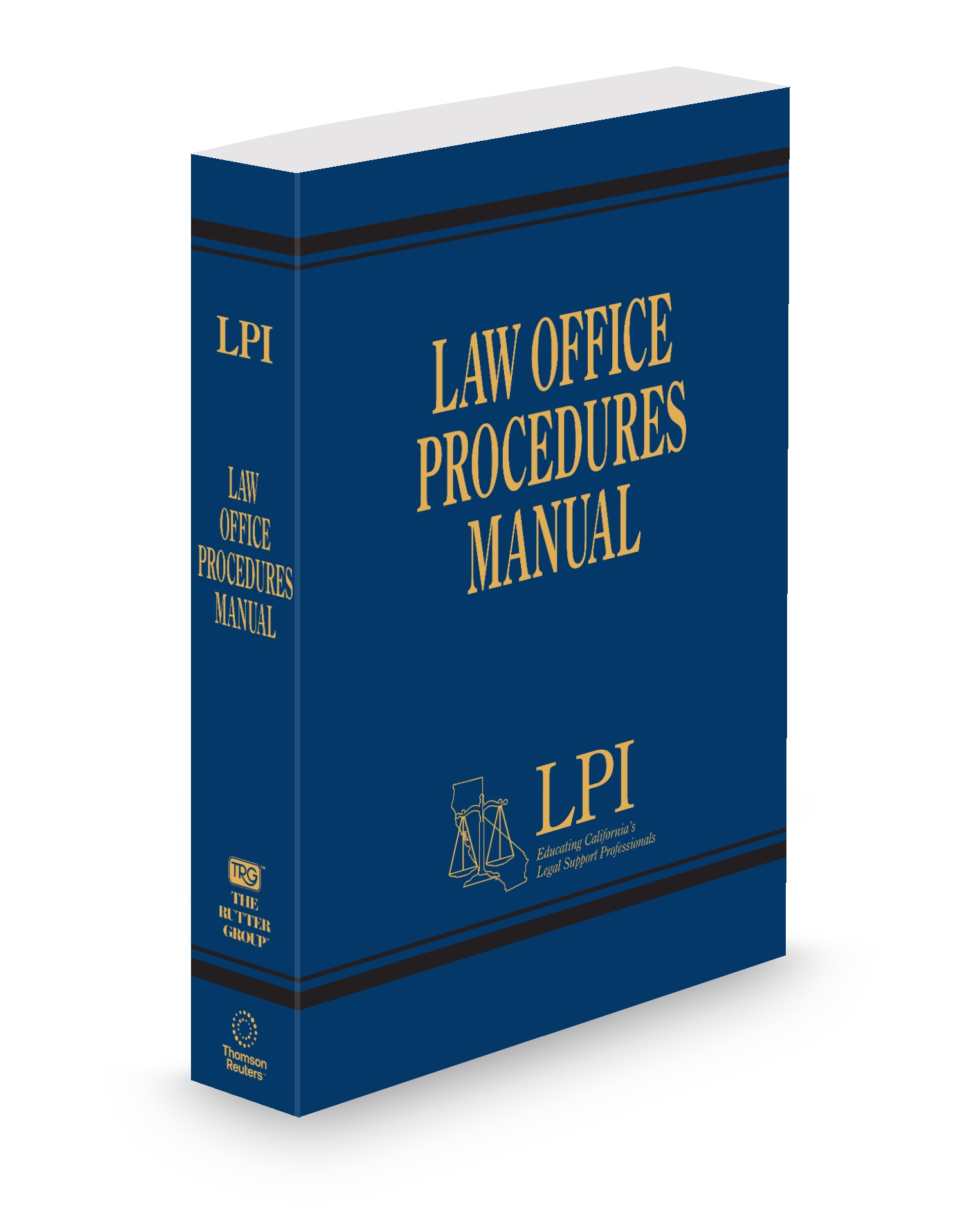 Cover of TRG LEGAL PROFESSIONALS INCORPORATED LAW OFFICE PROCEDURES MANUAL FULL SET
