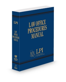 Law Office Procedures Manual, 2026-1 Edition