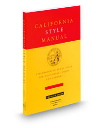 California Style Manual