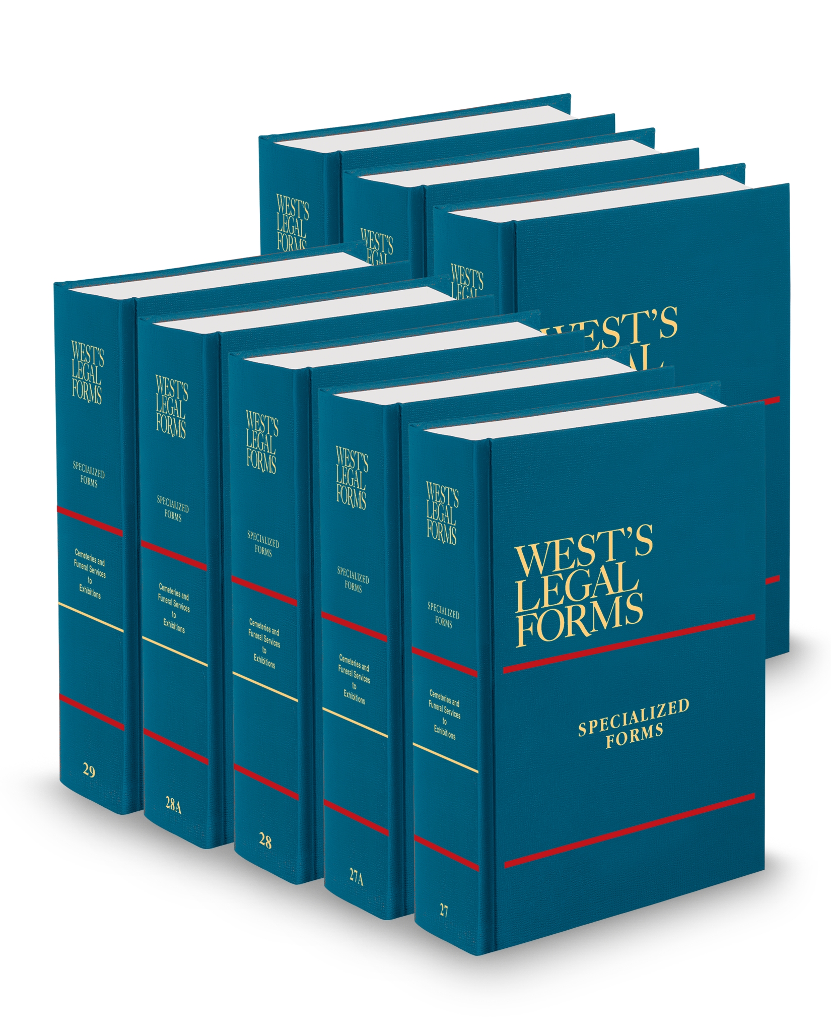 WEST LEGAL FORMS V.27-31A SPECIALIZED FORMS FULL SET