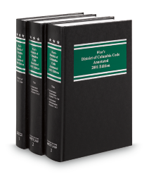 District of Columbia Code 2001 Edition Annotated