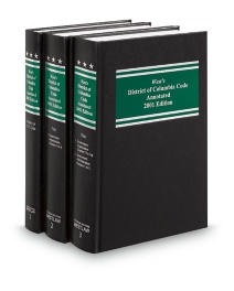District of Columbia Code 2001 Edition Annotated
