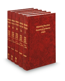 Missouri Practice V.5-5D Probate Law and Practice, 2026 ed.
