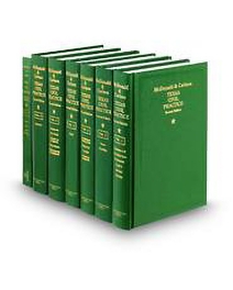 Mcdonald and Carlson Texas Civil Practice, 2026 ed.