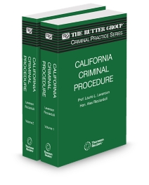 California Criminal Procedure, 2025-2026 Edition (The Rutter Group Criminal Practice Series)