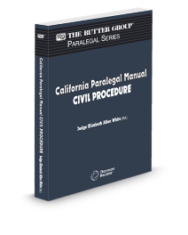 California Paralegal Manual: Civil Procedure, 2026 Edition (The Rutter Group Paralegal Series)
