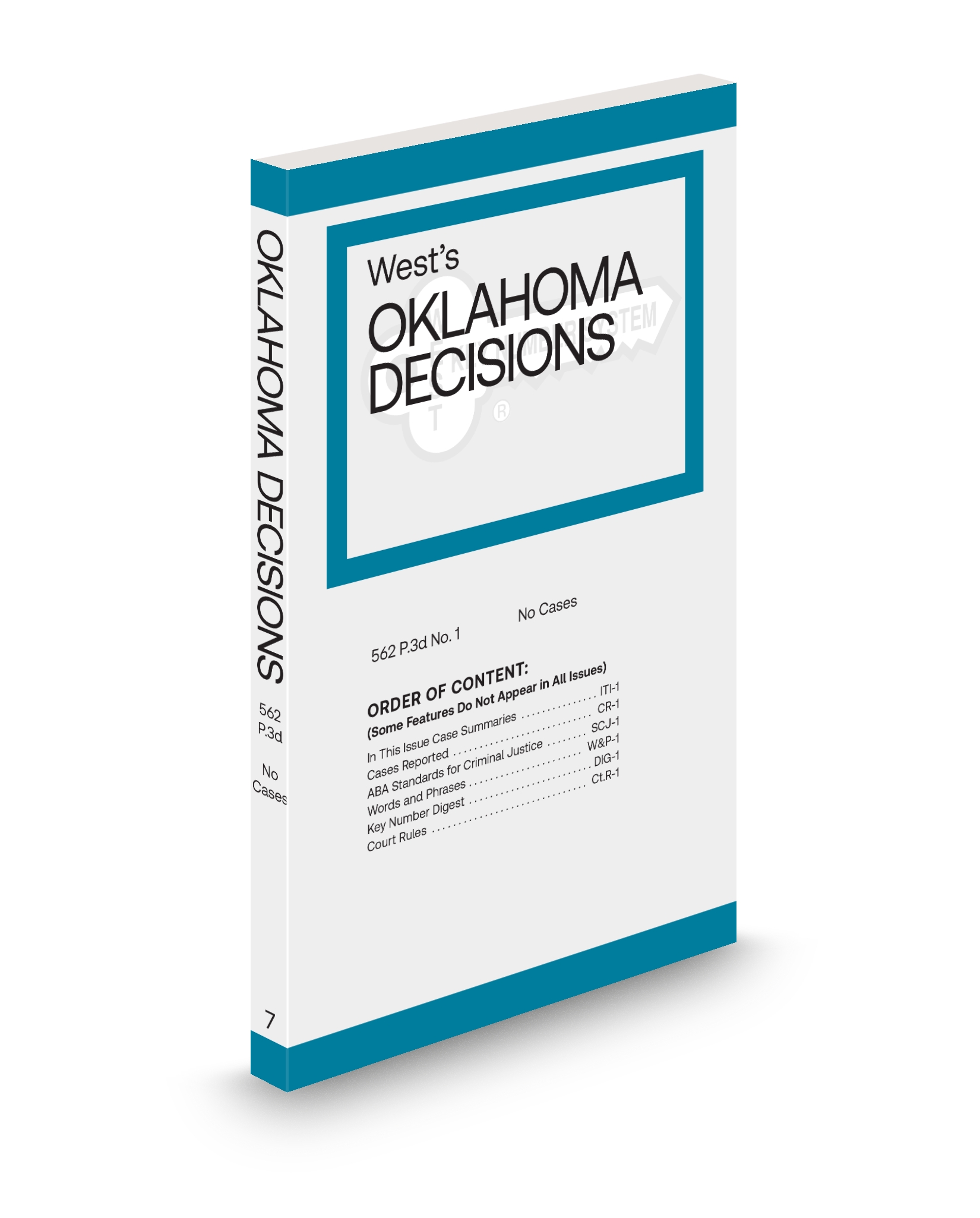 Cover of OK DECISIONS ADV SHEET FULL SET