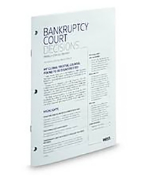 Bankruptcy Court Decisions Weekly News Comments