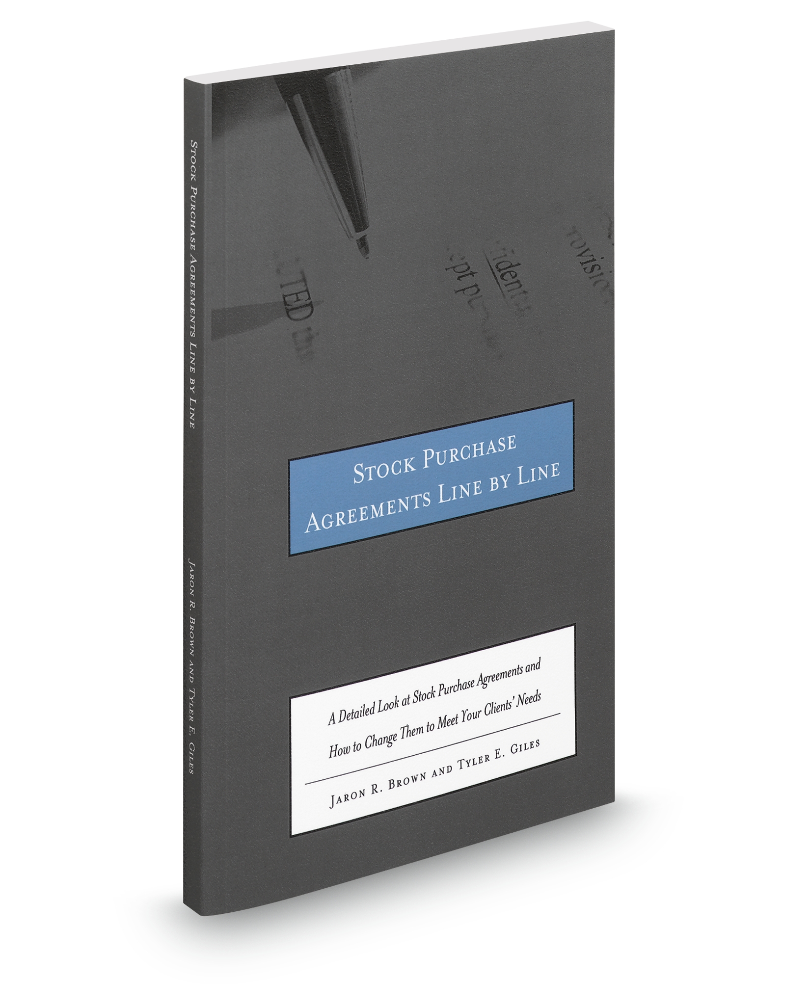 Cover of ASPATORE STOCK PURCHASE AGREEMENTS LINE BY LINE