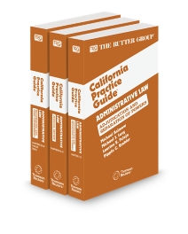 Administrative Law, 2025 Edition (The Rutter Group California Practice Guide)