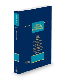 Federal Procedure Rules Service Third Circuit Court of Appeals District Courts, 2026 ed.