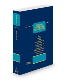Federal Procedure Rules Service Fourth Circuit Court of Appeals District Courts, 2026 ed.