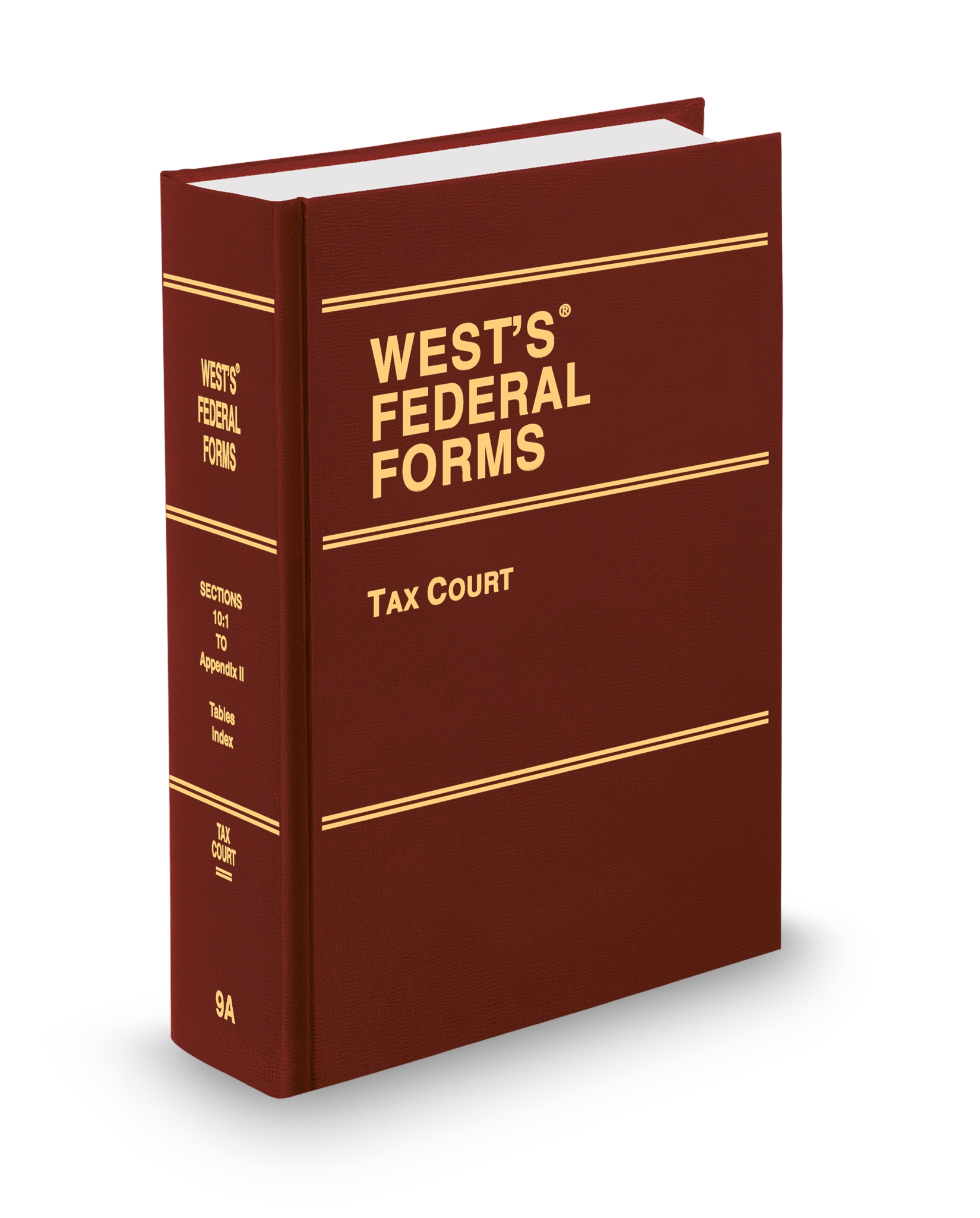 Cover of WEST FEDERAL FORMS V.9A TAX COURT FULL SET