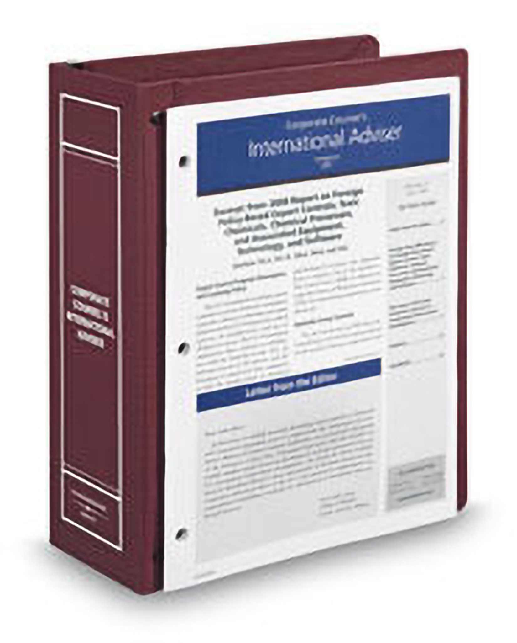 Cover of Business Laws Inc Corporate Counsel International Advisor Newsletter