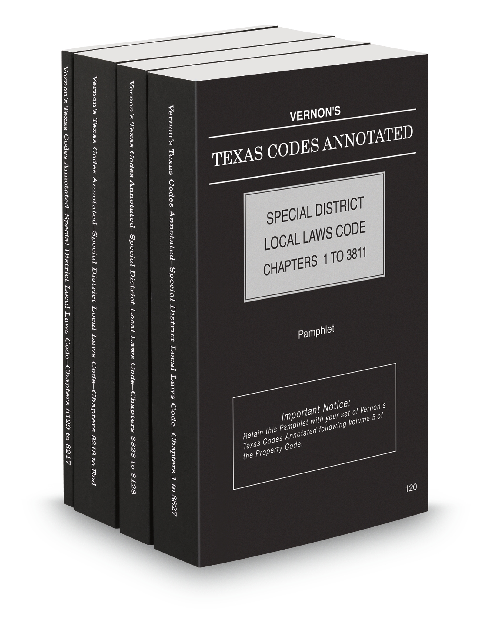 Cover of TX VERNON'S ANNO STAT SPECIAL DISTRICTS CODE FULL SET