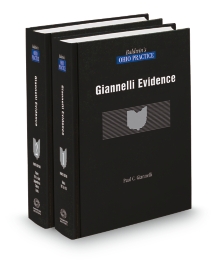Baldwin's Ohio Practice V.1 and V.2 Evidence, 2025-2026 ed.