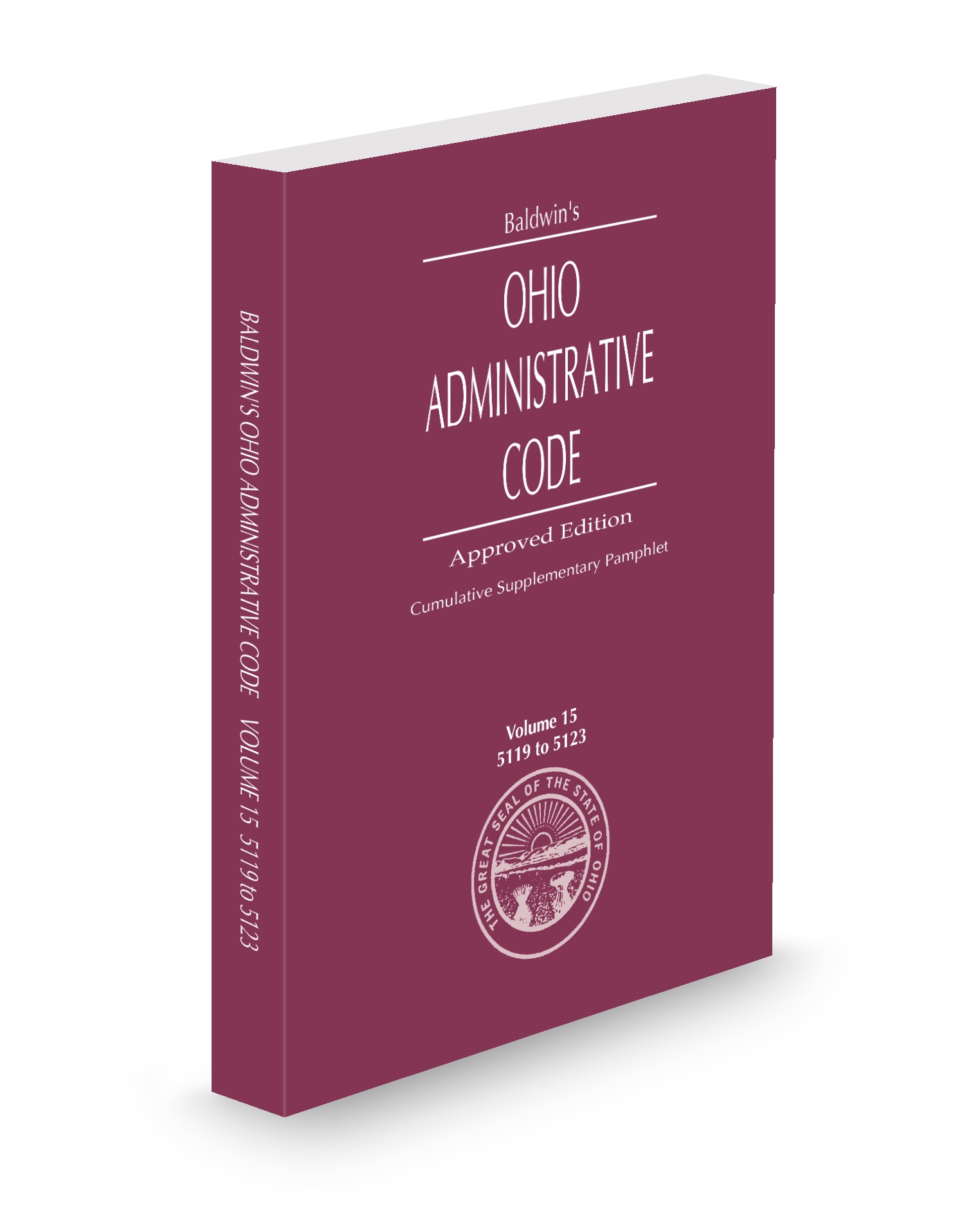 Cover of OH ADMINISTRATIVE CODE V.15 CHAPTERS 5119 TO 5123 FULL SET