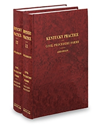 Kentucky Practice V.11-12 Civil Procedure Forms, 2026 ed.