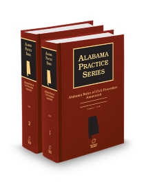 Alabama Practice Rules of Civil Procedure V.1 and V.2, 2025-2026 ed.